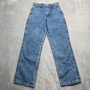 NEW Rustler Legendary Gold Straight Jeans Kids 12 Slim Blue Denim Cotton Loose